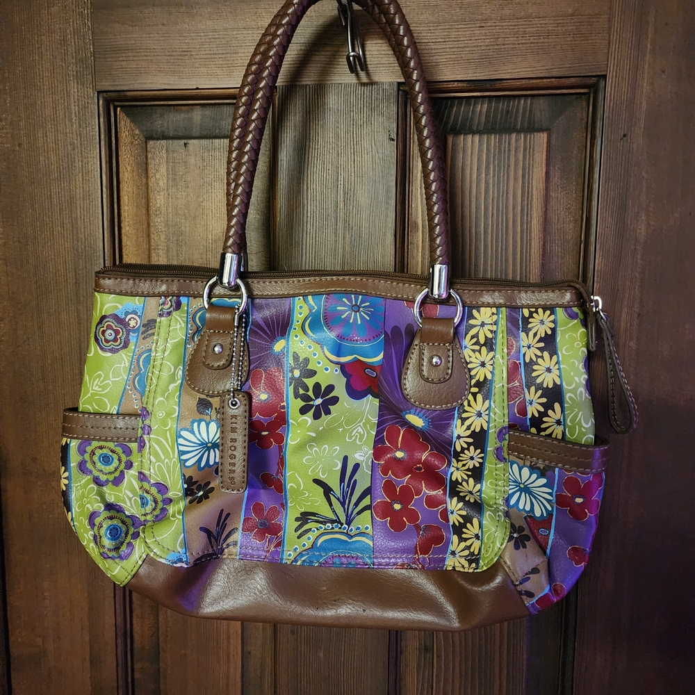 Kim Rogers Multicolor Floral Shoulder Bag